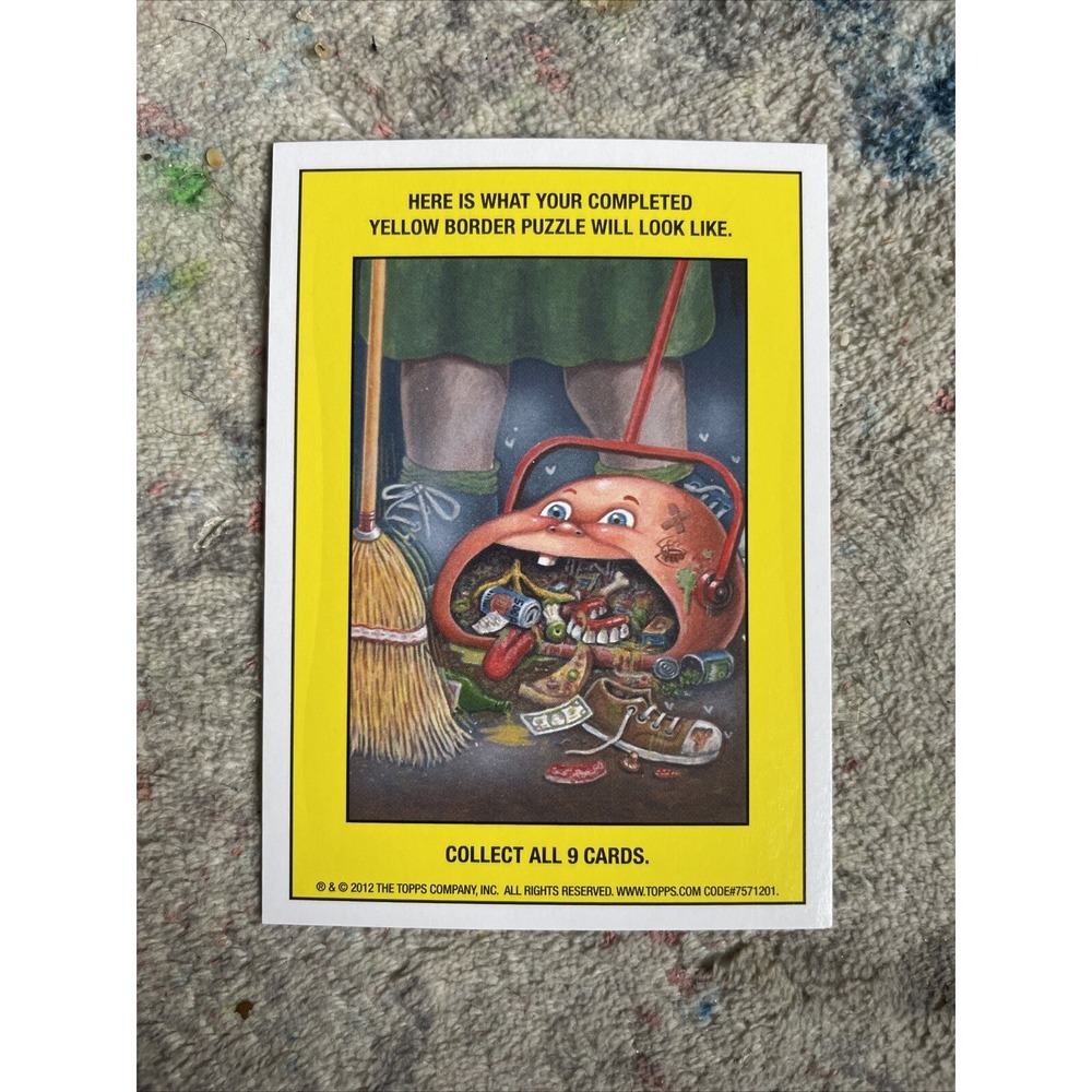 2012 Topps Garbage Pail Kids Series 1 Calvin America 5b BLACK BORDER - Picture 2 of 2